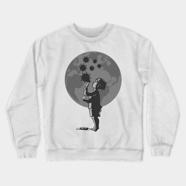 Virus disease illustration Crewneck Sweatshirt by ShirtyLife